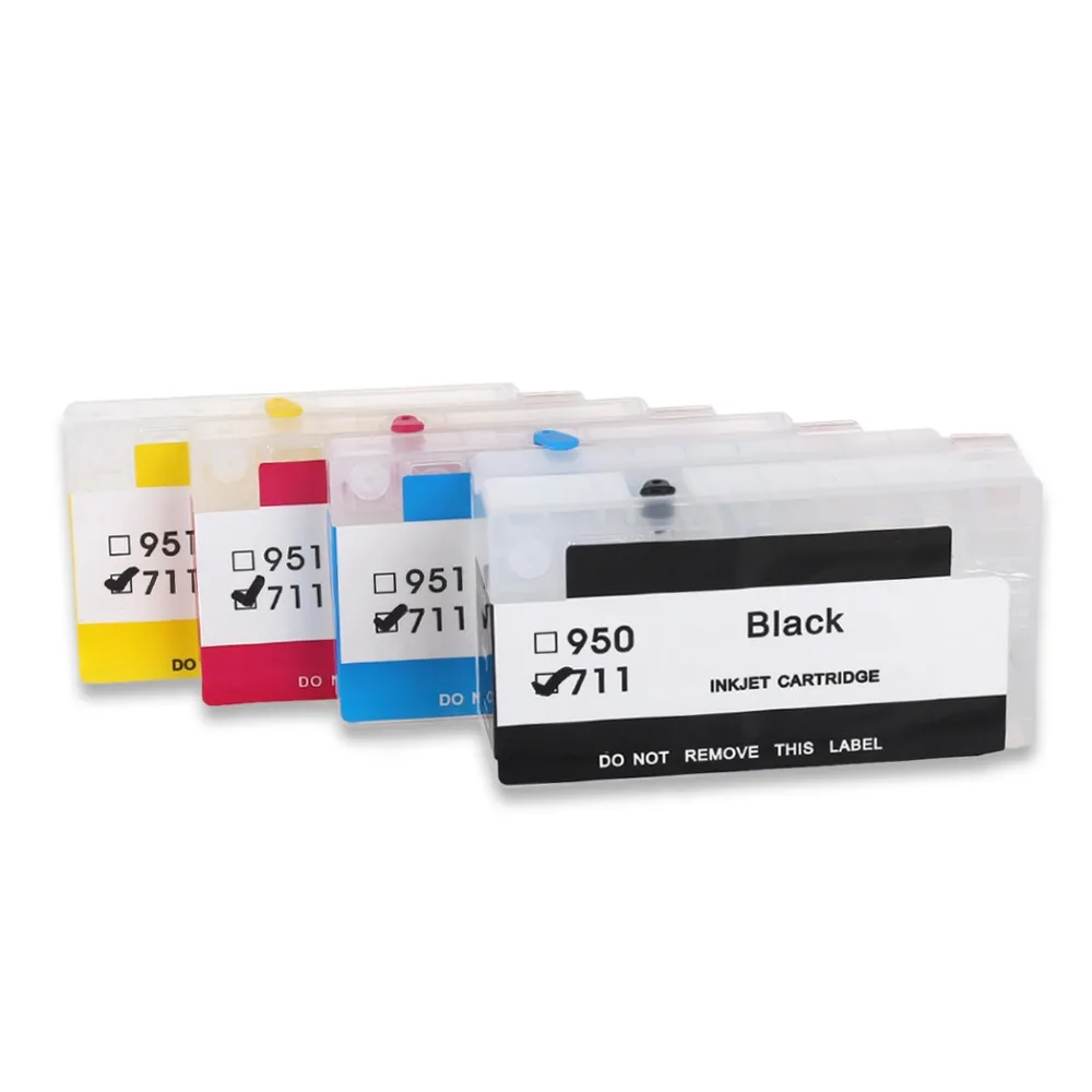 5 Sets Refillable ink cartridge Replacement For HP950 HP951, For hp