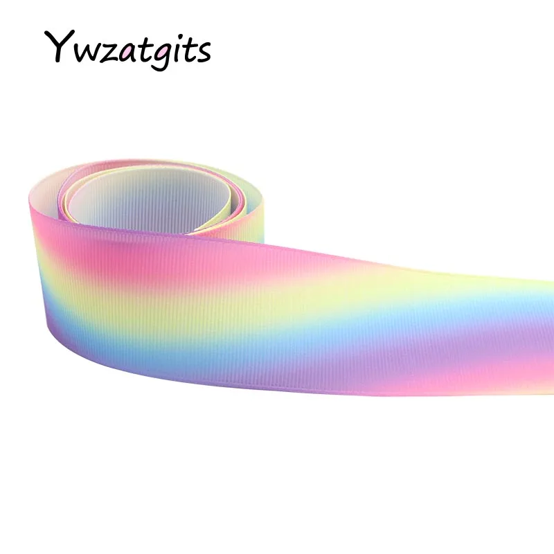 Ywzatgits 2y/5y/6y 10/25/40 мм Радуга Цвет корсажные ленты для самостоятельного изготовления обрезанная лента для упаковки швейная фурнитура YS0304