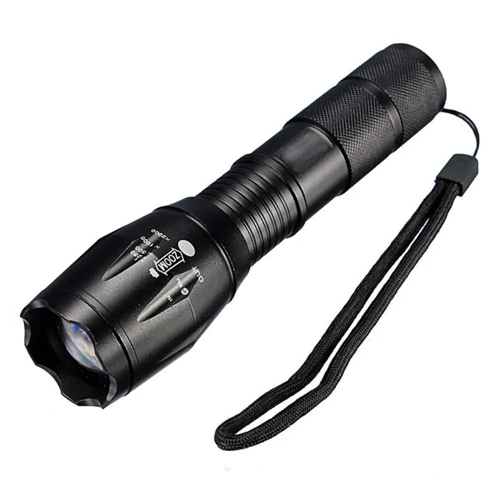 

1000LM XM-L T6 LED Zoomable Flashlight Torch Lamp Light 18650/AAA 5-ModeTR