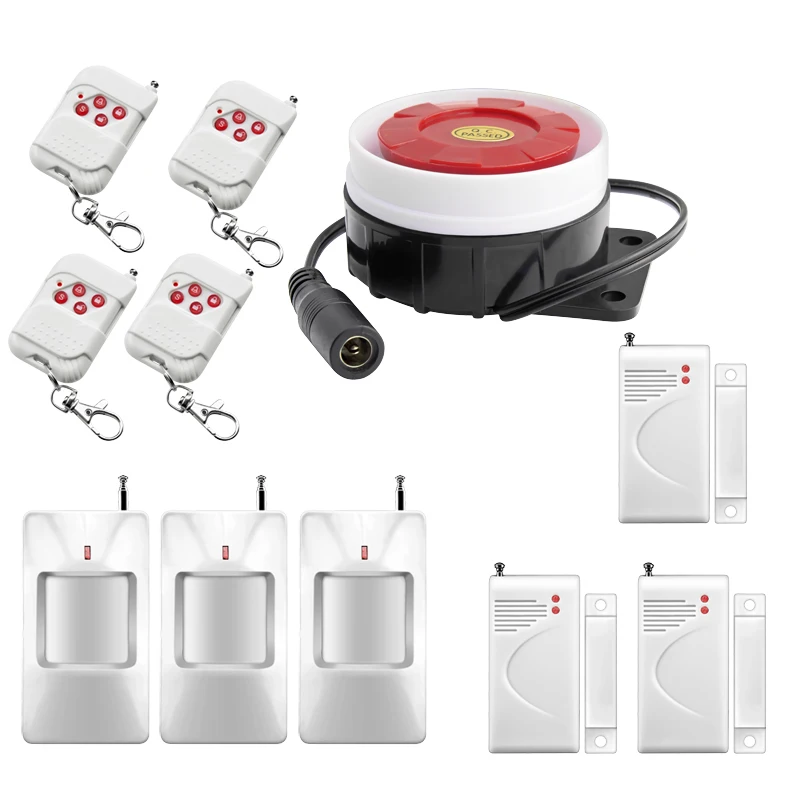 Intelligent Wireless Remote control Home Alarm System Simple Setting