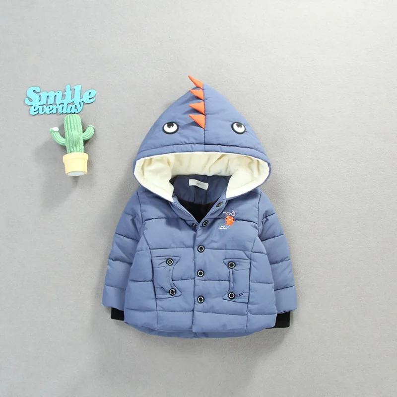 

New winter hooded cotton-padded jacket 0 to 3 years old private cotton short bread cotton-padded jacket