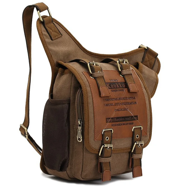 Aliexpress Hot Kaukko Brand Men Retro High Quality Aliexpress Hot Kaukko Brand Men Retro High Quality Canvas Bag Travel Messenger Bags Man Crossbody Shoulder From Reliable
