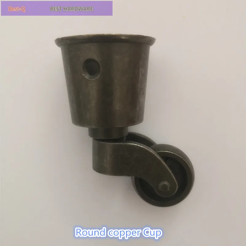 Круглая медная чашка ролики полка диван стул мебель колесо|caster wheel|furniture caster