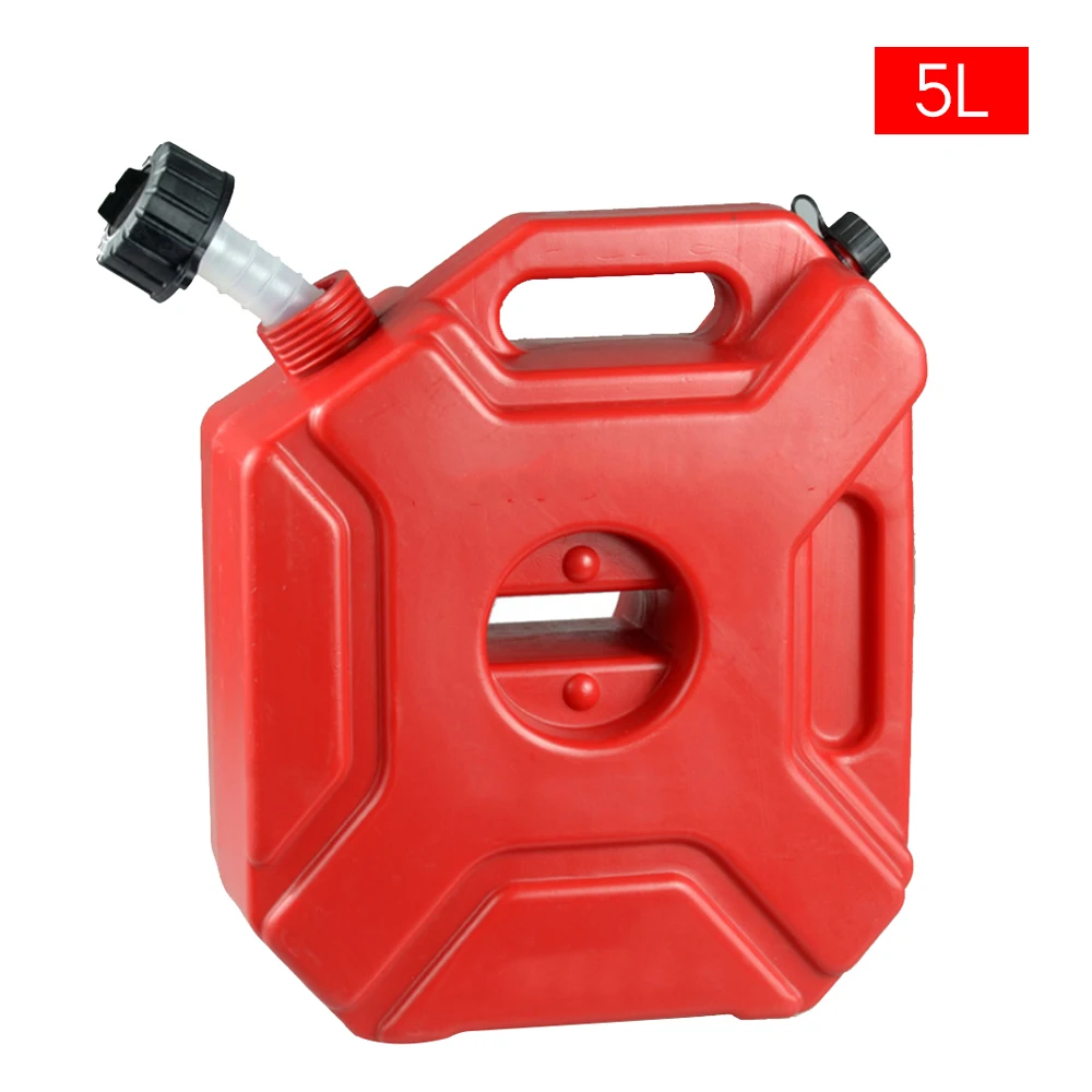 Портативный топливный бак Антистатическая пластиковая Автомобильная бочка для нефти топливное ведро бензиновые бочки бензиновых аксессуаров - Название цвета: 5L