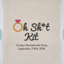 Пользовательские девичник похмелья восстановления Комплект жизнеобеспечения в чрезвычайных ситуациях подарок на свадьбу сумки прием гостей в доме невесты мешки для конфет