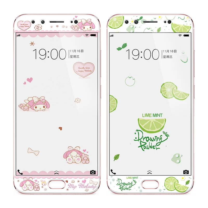 

For Vivox9 Tempered Membrane X20 Full Screen New Style Membrane X9Plus Explosion-Proof Mobile Phone Film X20plus Cartoon Glass