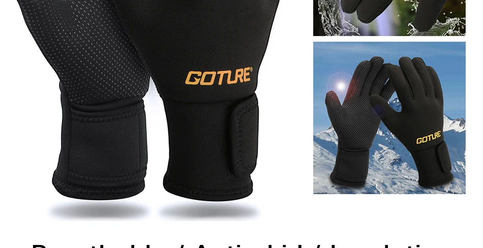 Goture Спорт на открытом воздухе перчатки противоскользящие дышащие изоляционные перчатки L XL Рыбалка/Альпинизм/Велоспорт