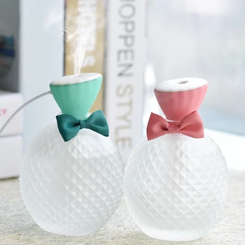 

300ml Crystal Ultrasonic Mini Air Humidifier USB Charging Aroma Essential Oil Diffuser Aromatherapy Mist Maker