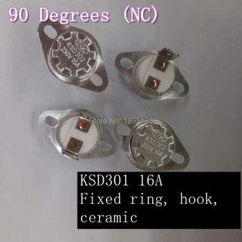 

10pcs/Large Power Temperature Control Switch KSD301/KSD302 90 Degree 16A 250V Normally Closed Ceramics Temperature Switch
