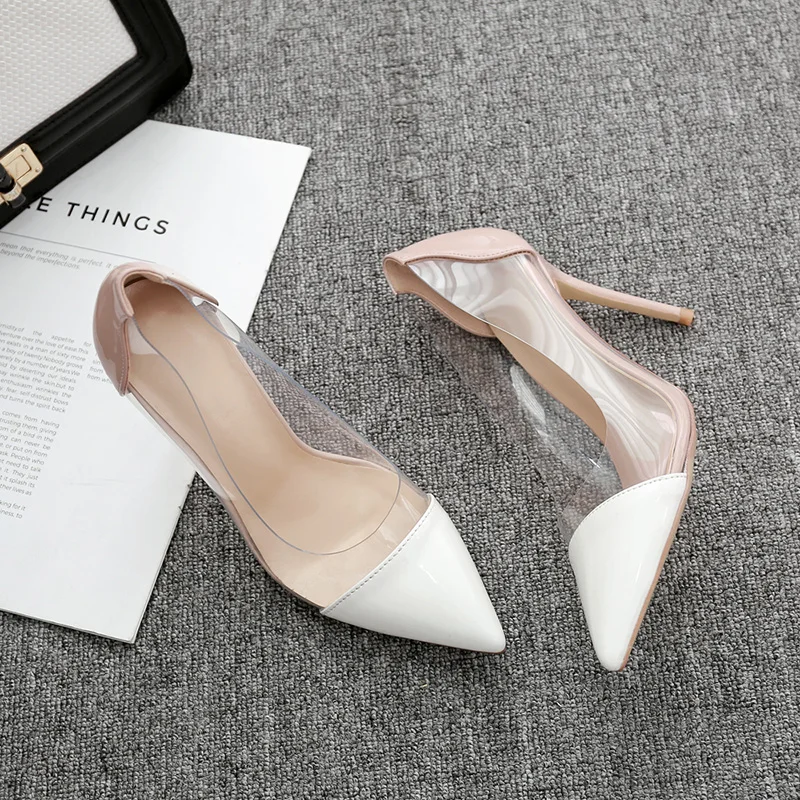 Zapatos mujer элегантные женские туфли лодочки на высоком тонком каблуке свадебные