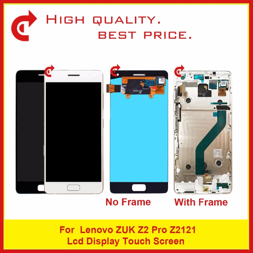 

High Quality 5.2" For Lenovo ZUK Z2 Pro Z2121 LCD Display With Touch Screen Digitizer Sensor Panel Assembly Free Shipping
