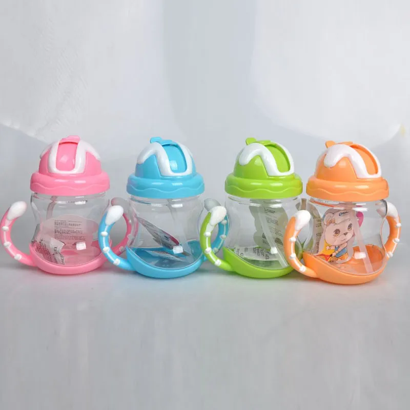 Бутылочки для кормления детей чашки для малышей Дети бутылка для воды, молока мягкий рот Duckbill Сиппи бутылочка для кормления младенца Обучение