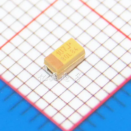 

Patch Tantalum Capacitor 107J 6V 100uf 6.3V Type A 3216/1206 Sample 0.5 Lot 0.4 / pc