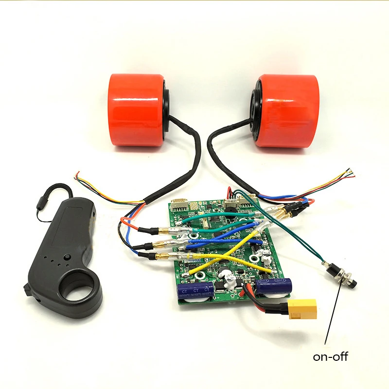 elétrico diy com motor elétrico 70mm 83mm para skate longboard e-skate