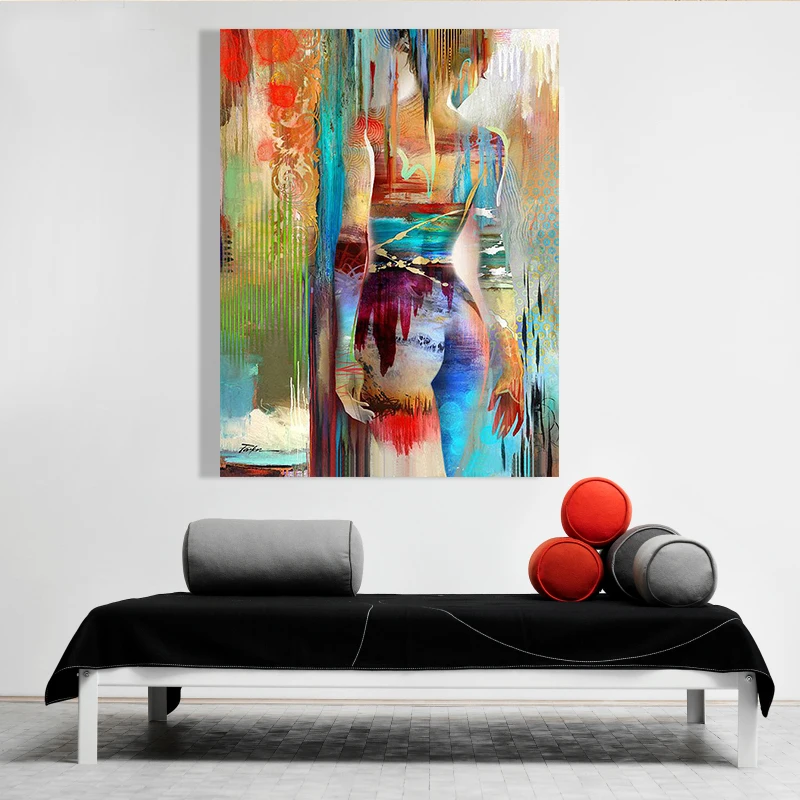 

Free Shipping Figure Abstract Oil Painting Handed-Painted On Canvas For Wall Art Decor