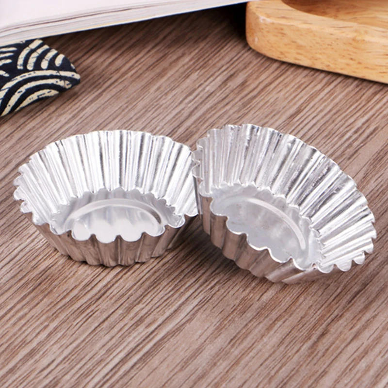 Baked Egg Tart Mold Aluminum Round Home Made Small Cakes Abrasive