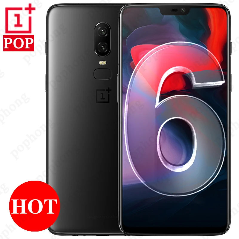 Телефон Oneplus 6 Snapdragon 845 Android 8,1, 6 ГБ/8 ГБ ОЗУ, 64 ГБ/128 ГБ/256 Гб ПЗУ, две камеры,, глобальная прошивка