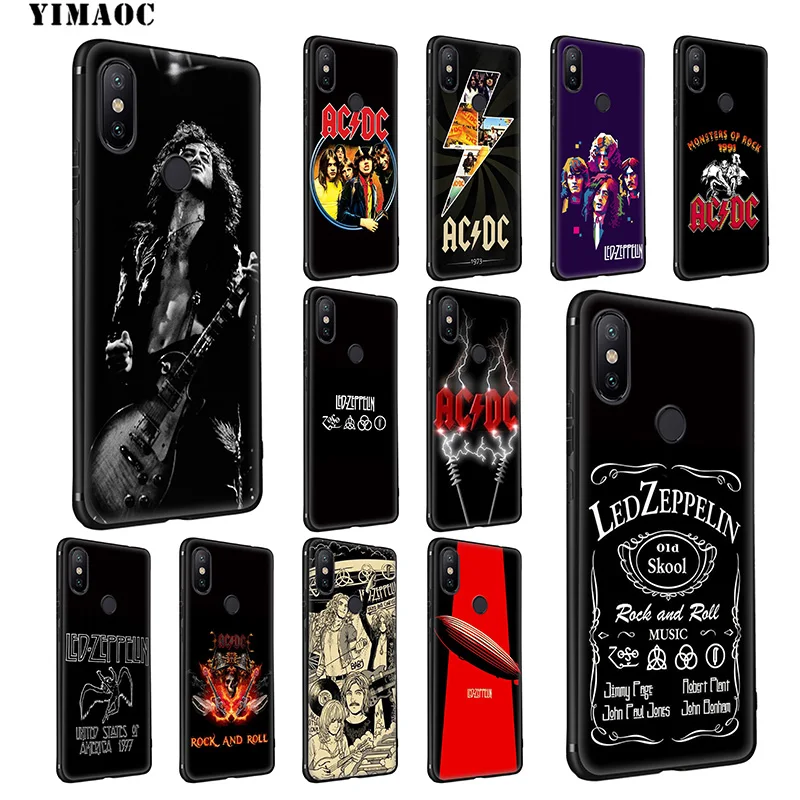 Yimaoc Led Zeppelin ACDC полосы мягкий чехол для Xiaomi mi 9T 9 8 Se 6 MAX 3 A1 A2 Lite CC9E CC9 6X 5X POCOPHONE F1 |