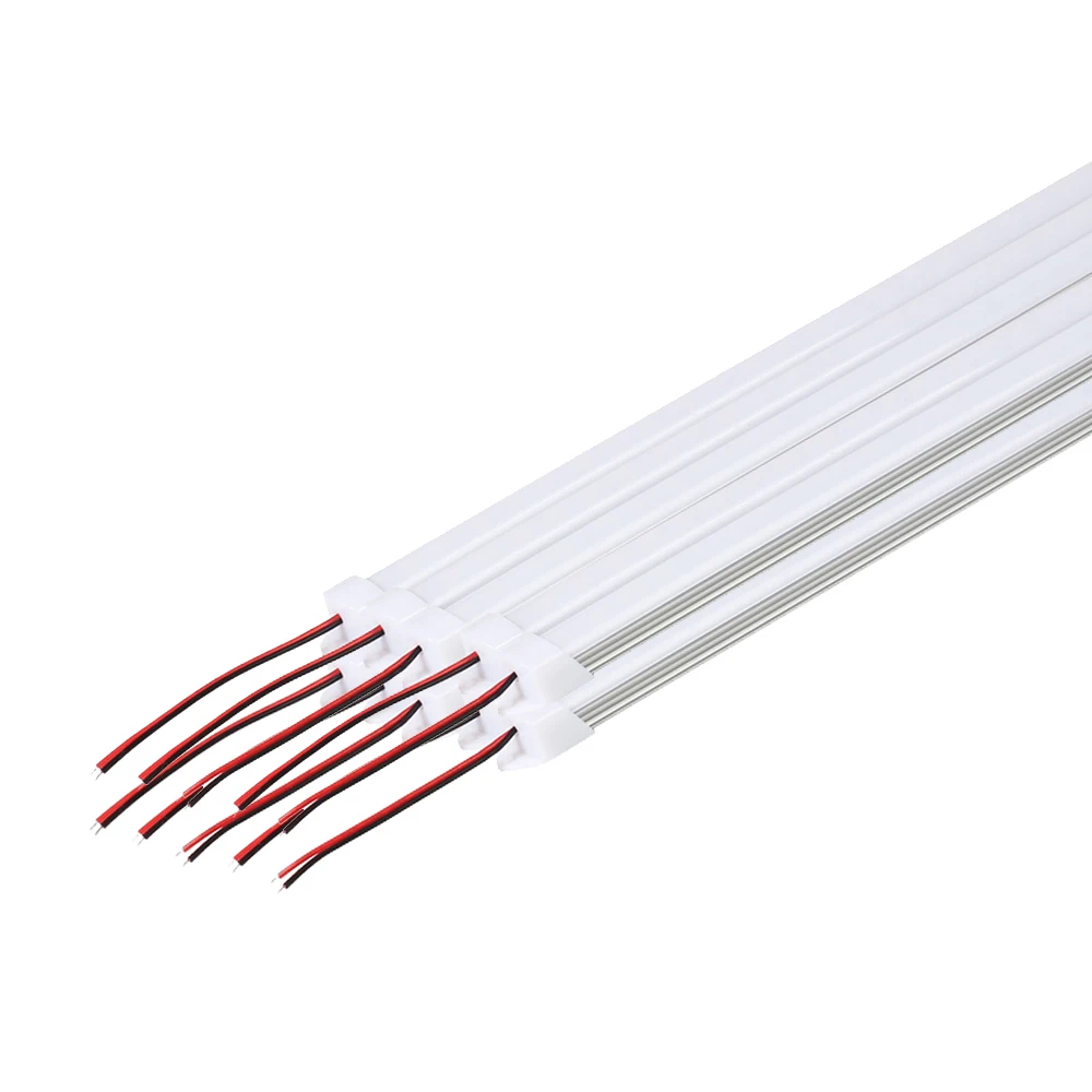 10pcs*50cm DC12V 5730 LED Hard Strip LED Bar Light 5730 5630 with U Aluminium shell +pc cover Kitchen Cabinet Light