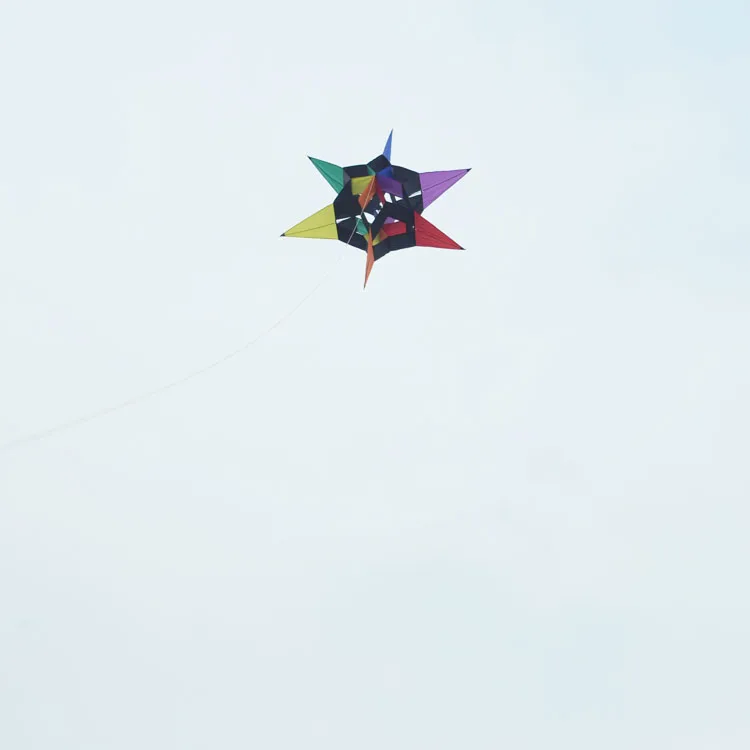 3D одиночный спортивный змей алмазной формы воздушные змеи для взрослых китайский воздушный змей Летающий игры на открытом воздухе игрушки с радужной расцветкой Спорт веселье завод алмаз