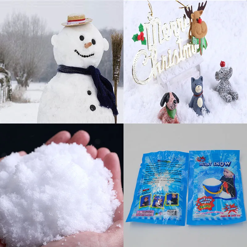 Christmas Decoration Instant Snow Magic Prop DIY Instant Artificial