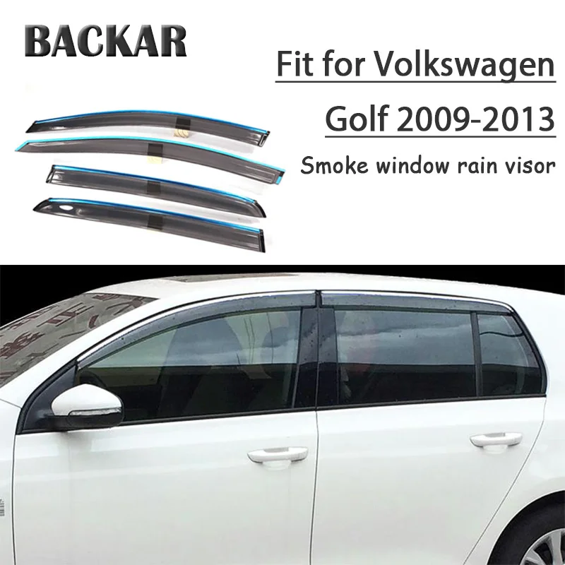 Backar Авто Windows дождь ветер для Volkswagen VW Golf 6 2009 2010 2011 2012 2013 солнцезащитные щит Дефлектор козырек отделка Аксессуары