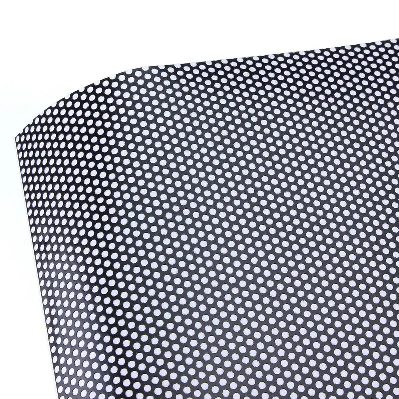 1pc Universal 106x28cm Headlight Tint Perforated Film Mesh Rear Light Sticker Fly-Eye Perforated Mesh Film Tinting Decal car styling (6)