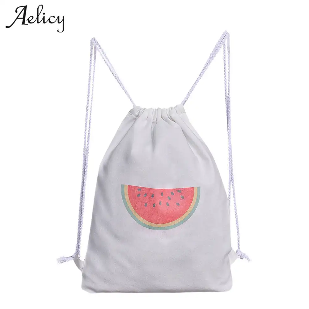 

Aelicy Fashion 3D Printing Backpack Female Women Bag Mochila Feminina Backpack Women Men daily Casual Drawstring Bag Girl