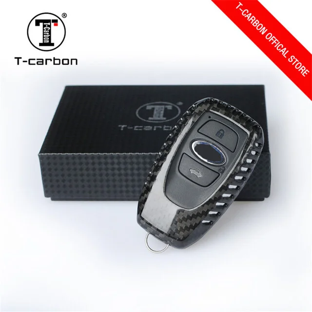 

Carbon Fiber Car Key Case Cover Skin For Subaru Legacy Impreza Forester XV Trezia BRZ WRX Levorg outback keyless entry protector