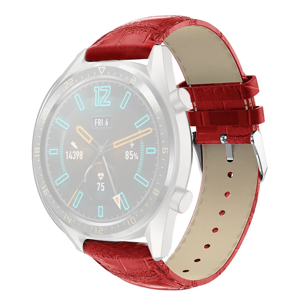 Смарт-часы Smartband ремешок Круглый хвост Замена кожаный ремешок для часов Ремешок для huawei Honor magic 2 Смарт-часы браслет