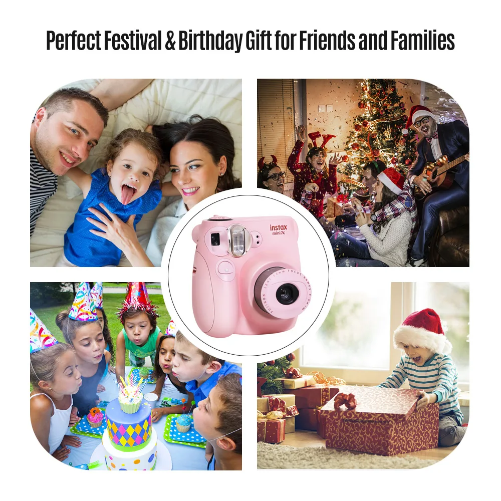 Fujifilm Instax Mini пленочная камера Mini7c Mini 7C мгновенная камера дешевле, чем Instax mini8 mini9 подарок на день рождения, Рождество, год