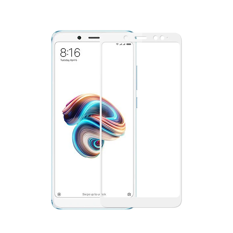 GerTong Full Tempered Glass For Xiaomi Redmi Note 5 Pro Note 5 Prime Screen Protector Protective Cover