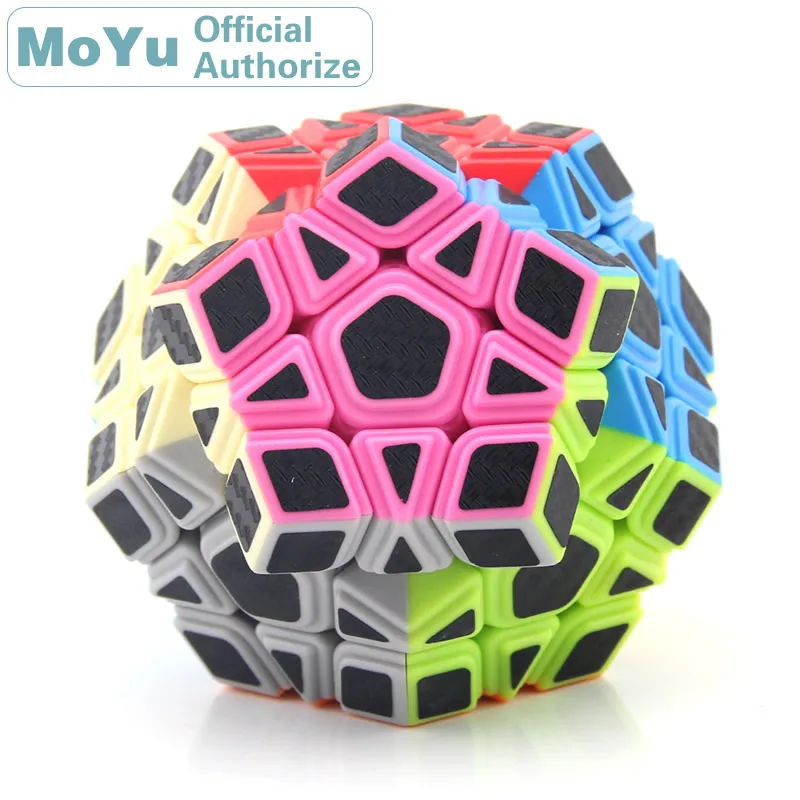 

MoYu Carbon Fibre Sticker Megaminxeds Magic Cube Cubo Magico Professional Neo Speed Cube Puzzle Antistress Fidget Toys For Boys