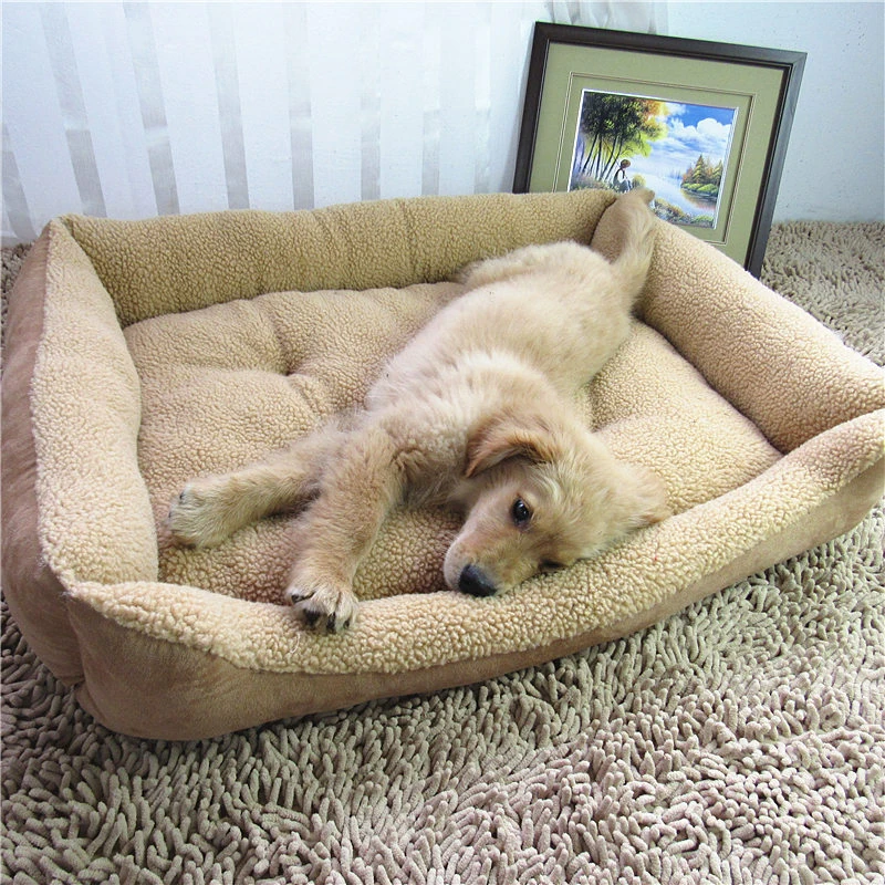 

Pet Dog Bed Warming Dog House Soft Nest Dog Baskets Autumn Winter Warm Kennel For Small Medium Large Dogs Chihuahua Bulldog