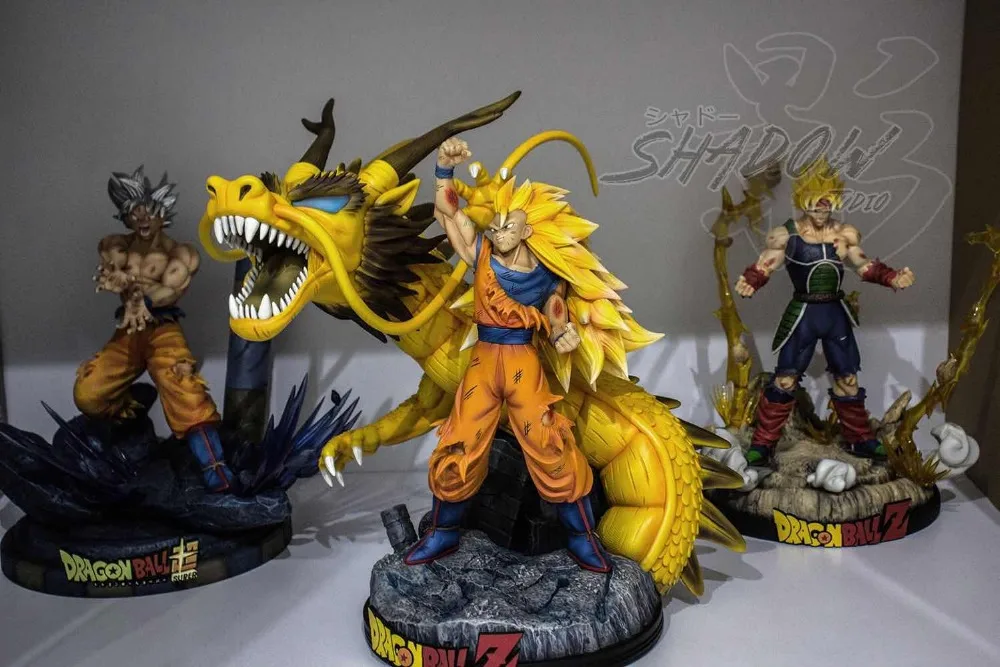 Модели фанатов shadow Dragon Ball Z Супер сайян 3 Гоку Дракон кулак gk смола статуя фигурка игрушка для коллекции
