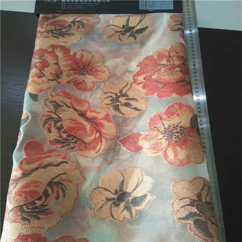 Металлические жаккарда Brocade Ткань для платья, юбка Швейные Tissu Материал ткани Tecido, жаккардовые ткани DY06