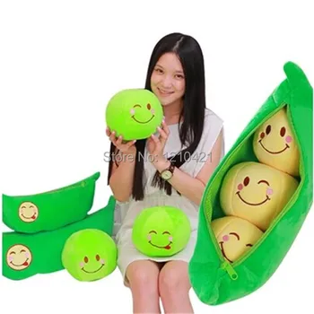 

1pcs Free shipping 45x20cm 55x25cm Sweet peas creative sleeping pillow cushion for leaning on of cartoon birthday gift
