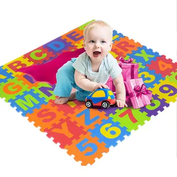 

36 PCS Per Set New EVA Children's Puzzle Mat Digital Letter Educational Foam Mat Cold-proof Baby Crawling Climbing Mat