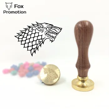 

Hot Game of Thrones Stark wax seal stamp with handle,Scrapbooking DIY Ancient Seal Retro Stamp, Vintage and high quality 30cm