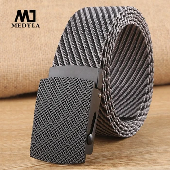 

MEDYLA New Casual Nylon Belt Good Quality Army Adjustable Men Outdoor Travel Tactical Belt Vintage Waist Belts for Jeans