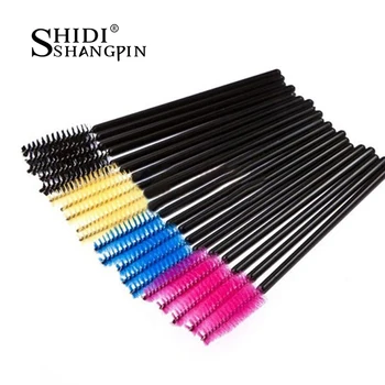 

50pcs/set Makeup Cosmetic Disposable Eyelash Brush Mascara Wand Applicator Kit Applicator Makeup Cosmetic Tool Free Shipping