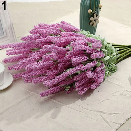 Букет с 12 головками искусственный Лавандовый сад цветы для растений домашний