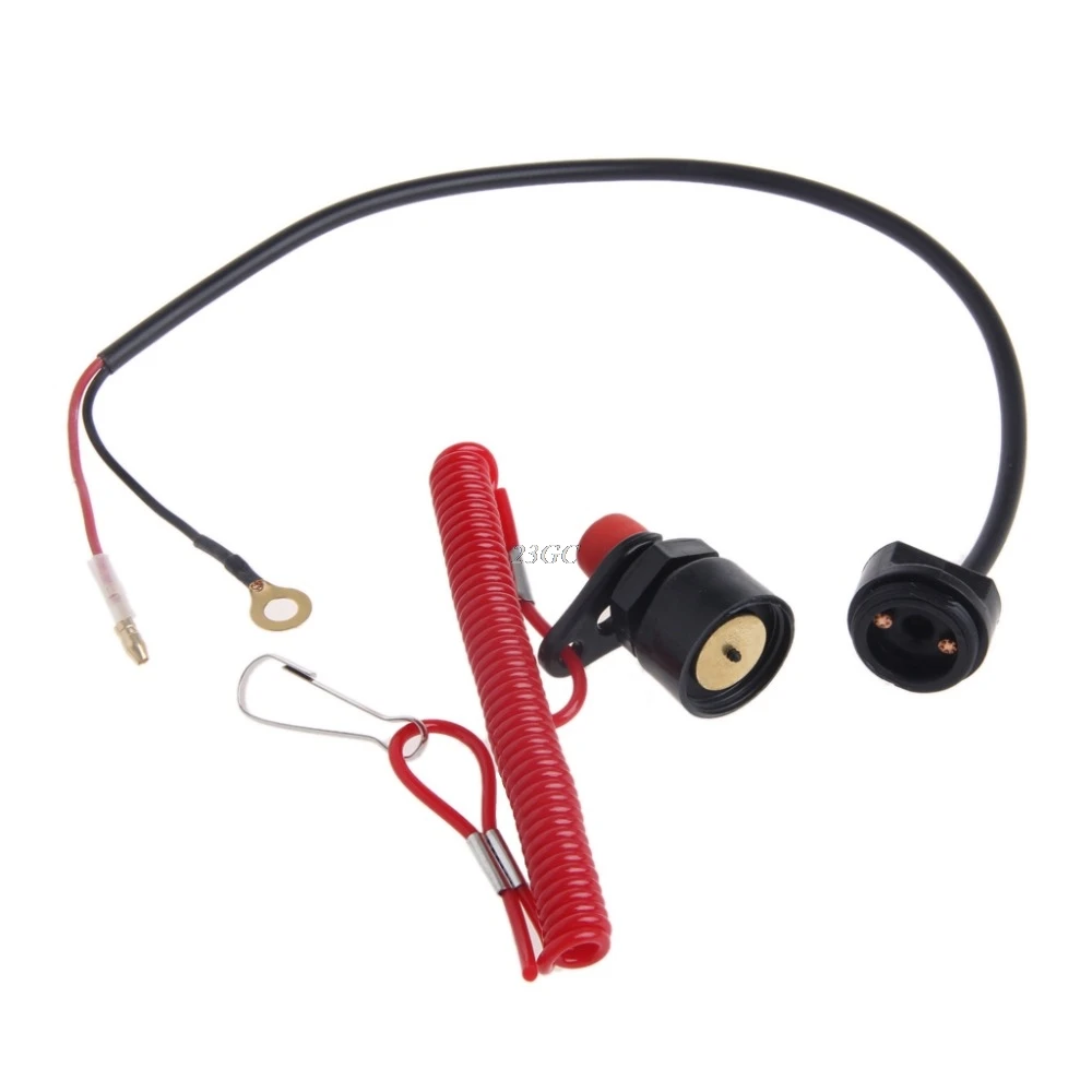 Outboard Motor Kill Stop Switch Safety Tether Lanyard FOR Motorcycle