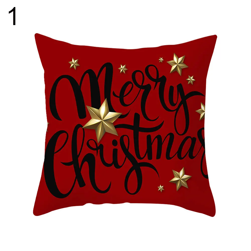 40#45*45 см Merry Christmas Elk Star чехол для подушки, чехол для подушки, для дома, офиса, дивана, стула, домашнего декора