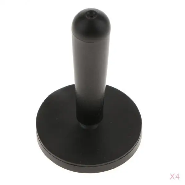 4pcs Vinyl Wrap Car Film Magnet Holder Carbon Fiber Wrapping Suede Magnetic Squeegee Auto Car Sticker Install Fixing Tools Black