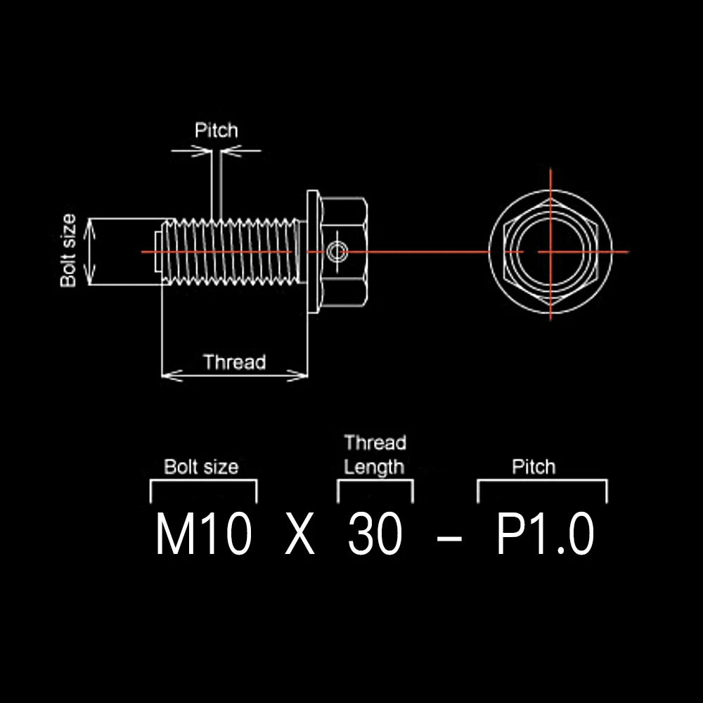 Титан Ti Banjo болт M10 x 1,0 1,25 шаг 25 мм 30 мм резьба для Brembo один/двойной тормозной линии