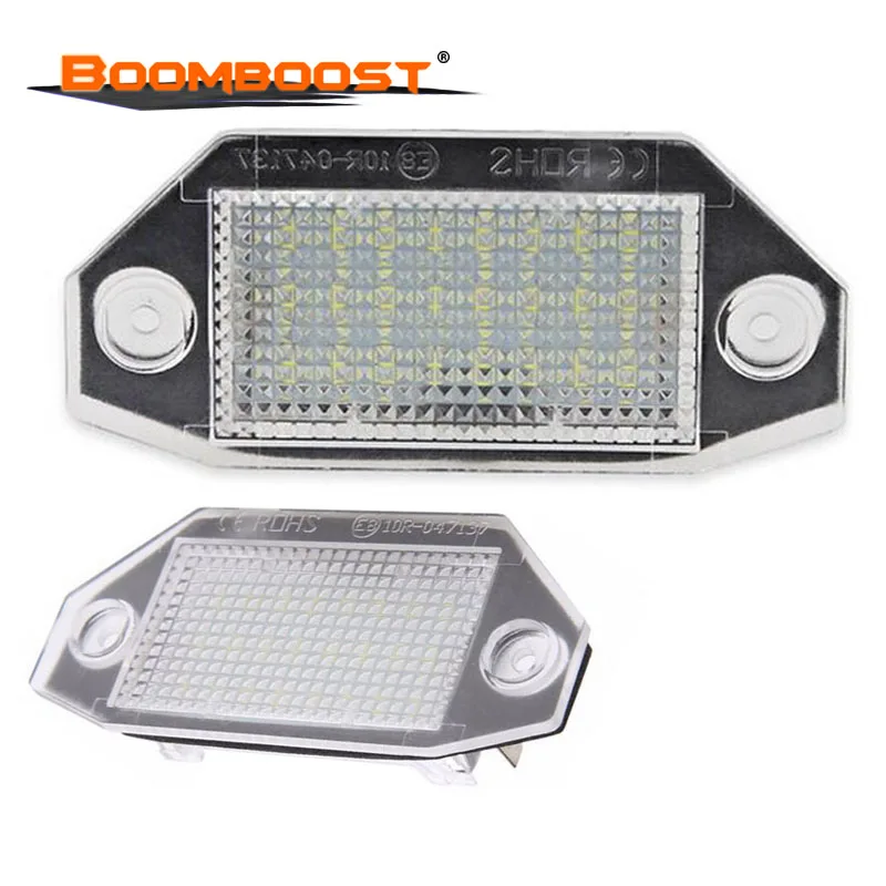 2 шт. 24 pcs SMD светодиодный высокой мощности Светодиодный белый номерной знак для Ford Mondeo MK3 2000-2007 12 V фонарь освещения номерного знака Лампа