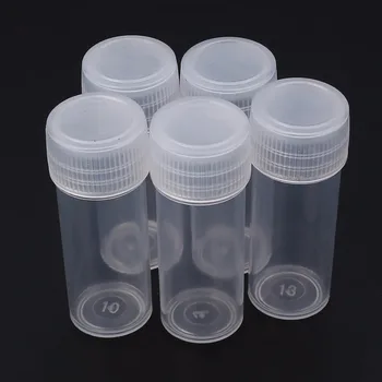 

Transparent Small Empty Plastic Bottle 5ml Empty Tube Plastic Clear Sample Bottle Container Durable Storage 5/20/50pcs