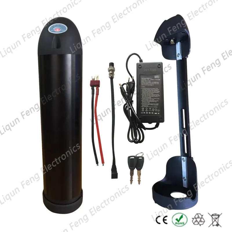 350W 500W 36V 10AH бутылка для воды литий ионная батарея электрический велосипед 36В Ebike