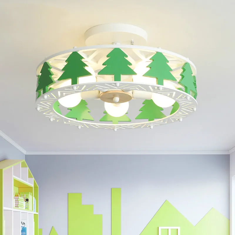 

Creative Modern Iron Ceiling Light Cartoon Airplane Christmas Tree Children Room Bedroom Ceiling Lamp Decor lighting mx6091735